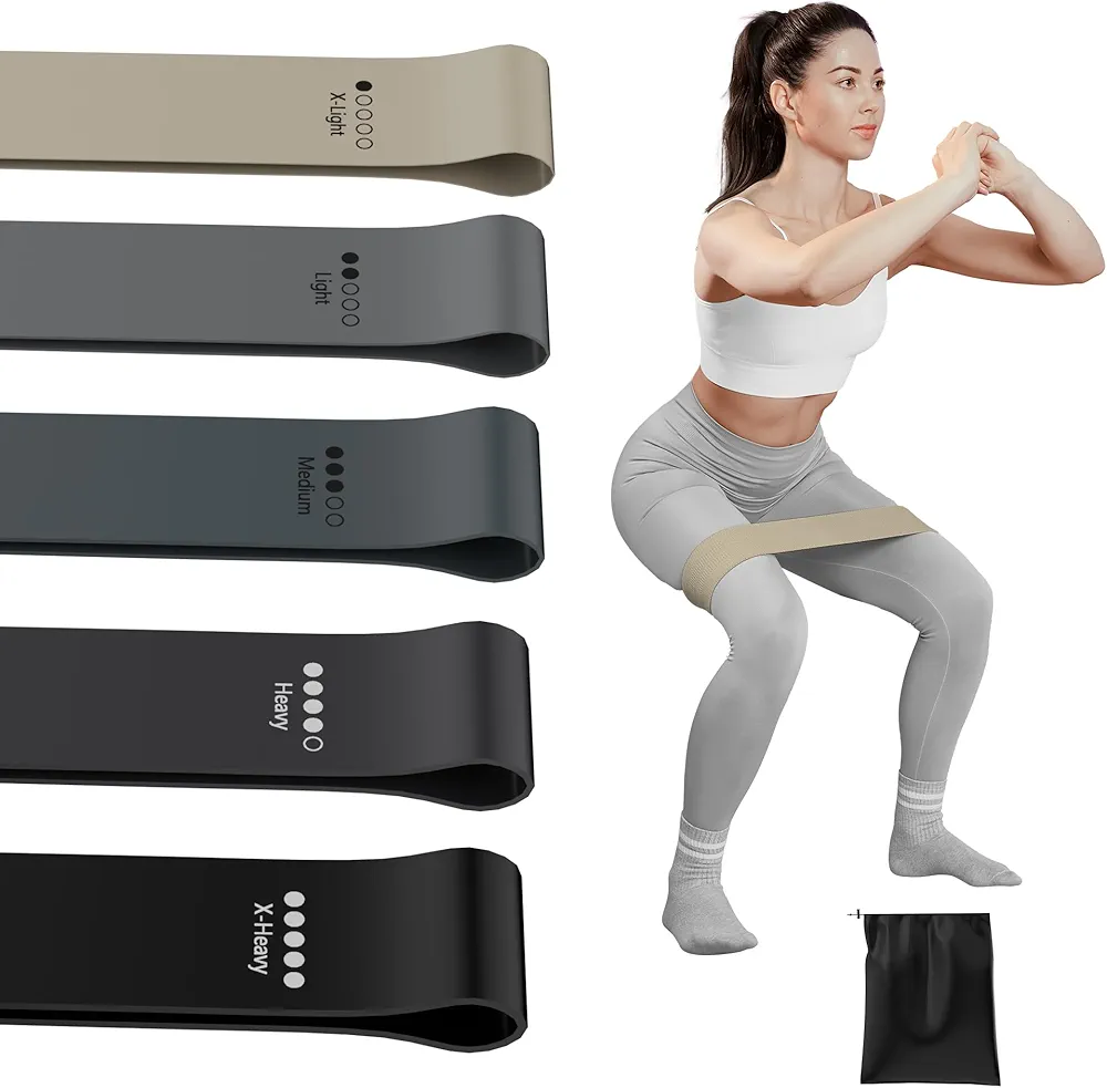 Resistance Bands, Mini Loop Resistance Bands Exercise Workout Bands for Women Elastic Bands for Whole Body Fitness Booty Leg Stretching Physical Therapy Strength Training