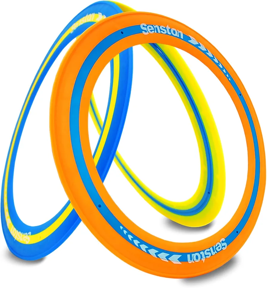Senston Soft Flying Discs Easily Catch and Throw Sports Disc 11 Inch Soft Flying Discss for All Level Players Colorful Flying Discs 3 Pcs for Pool Beach Backyard Family Fun
