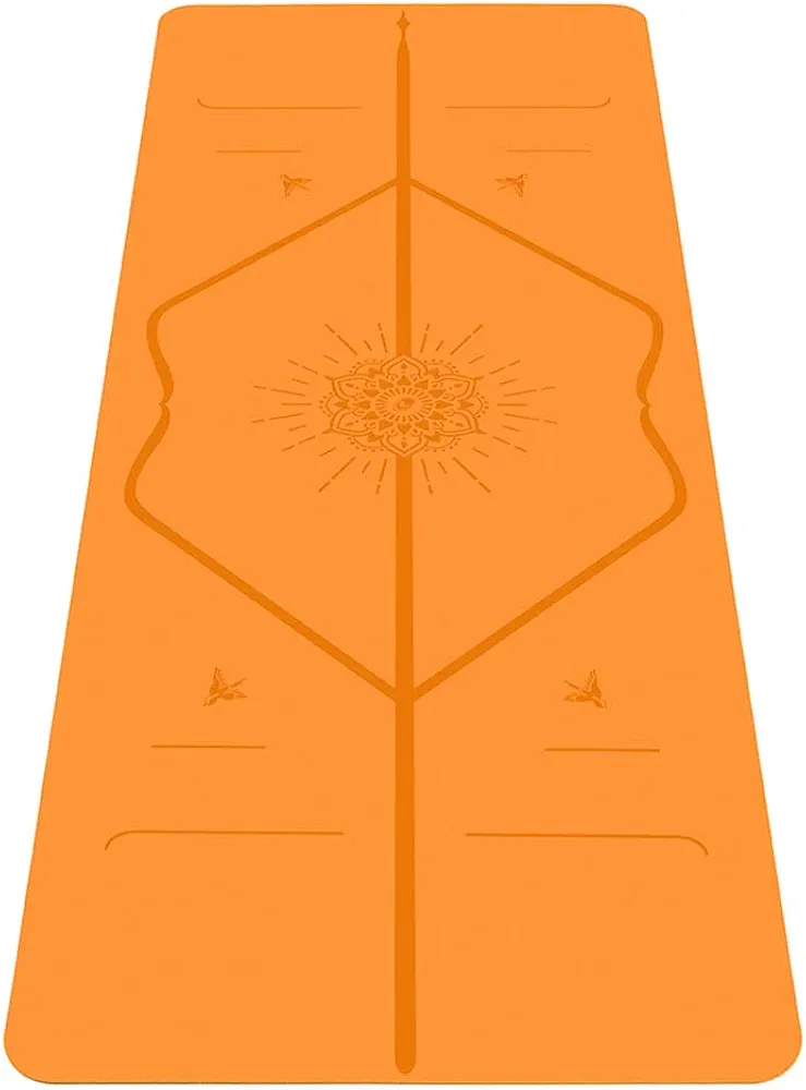 Liforme Special Yoga Mat – Free Yoga Bag Included - Patented Alignment System, Warrior-like Grip, Non-slip, Eco-friendly, Sweat-Resistant, Long, Wide, 4.2mm thick mat for comfort
