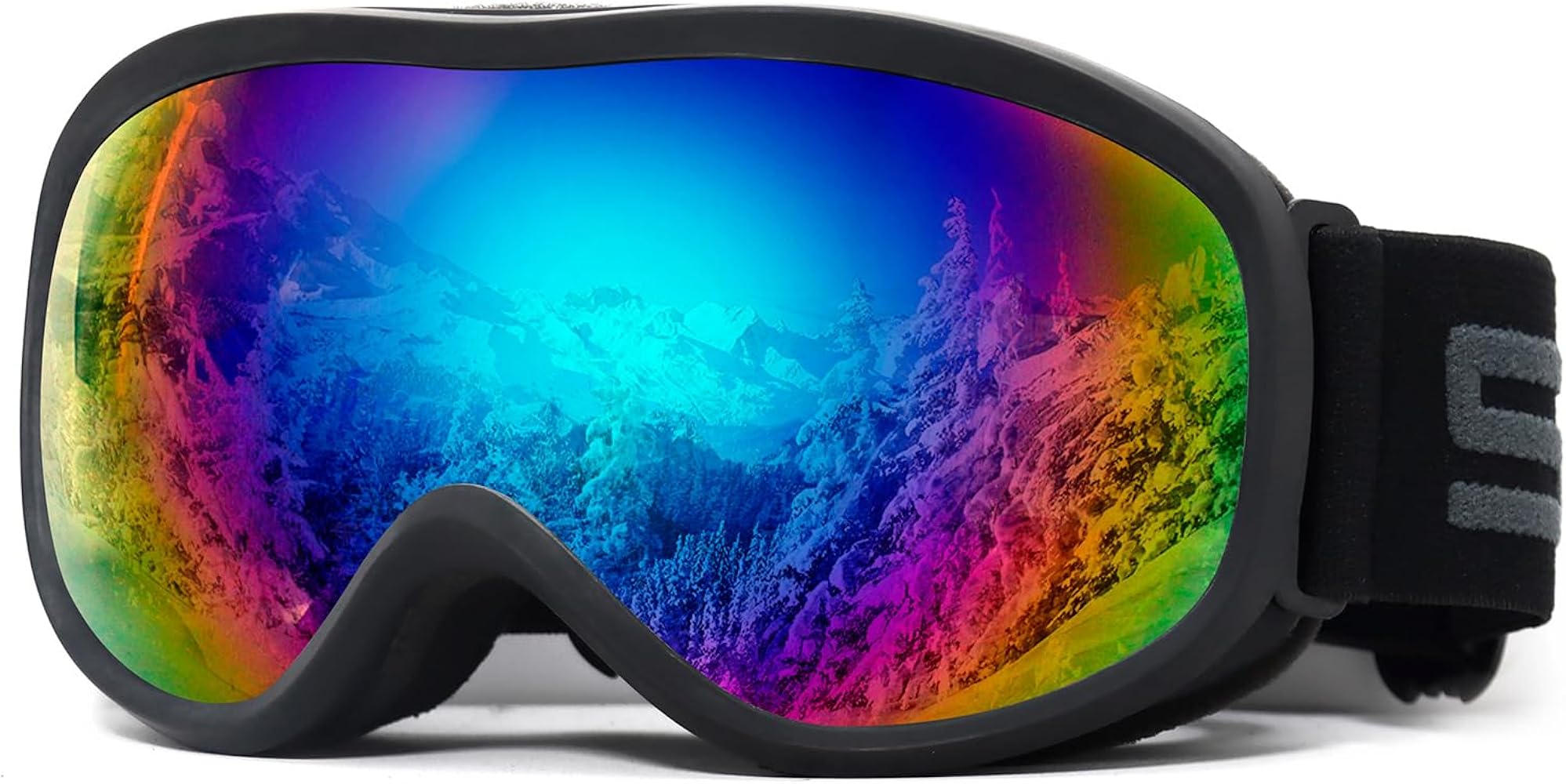 SPOSUNE Kids Ski Goggles, Kids Snowboard Goggles OTG Anti-Fog Snow Goggles for Boys Girls Youth Age 5-14