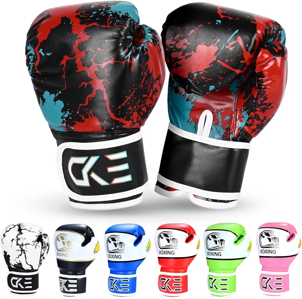 CKE Kids Boxing Gloves for Kids Boys Girls Junior Youth Toddlers Age 5-12 Years Training Boxing Gloves for Punching Bag Kickboxing Muay Thai