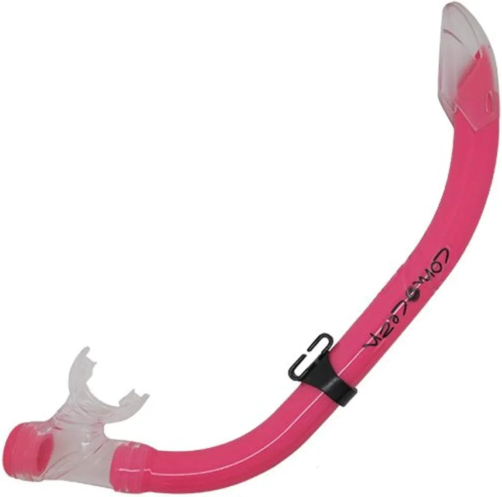 Scuba Choice Comocean Youth Kids Snorkeling Snorkel with Purge Valve and Splash Guard, Pink – Leak-Free, Easy Clearing, Comfortable for Kids, Ideal for Snorkeling and Swimming