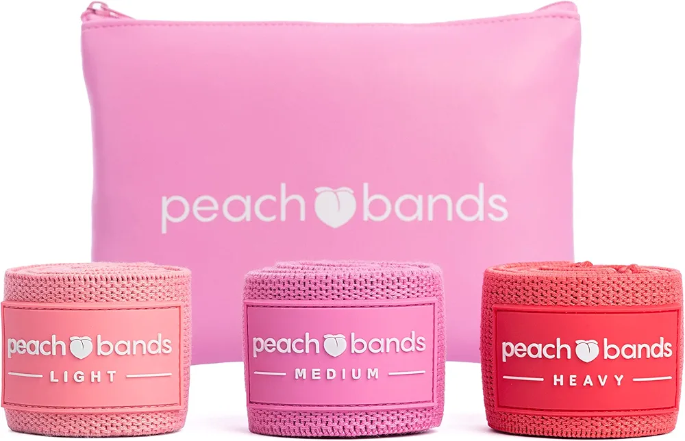 Peach Bands Hip Band Set - Fabric Resistance Bands - Exercise Bands for Leg and Butt Workouts