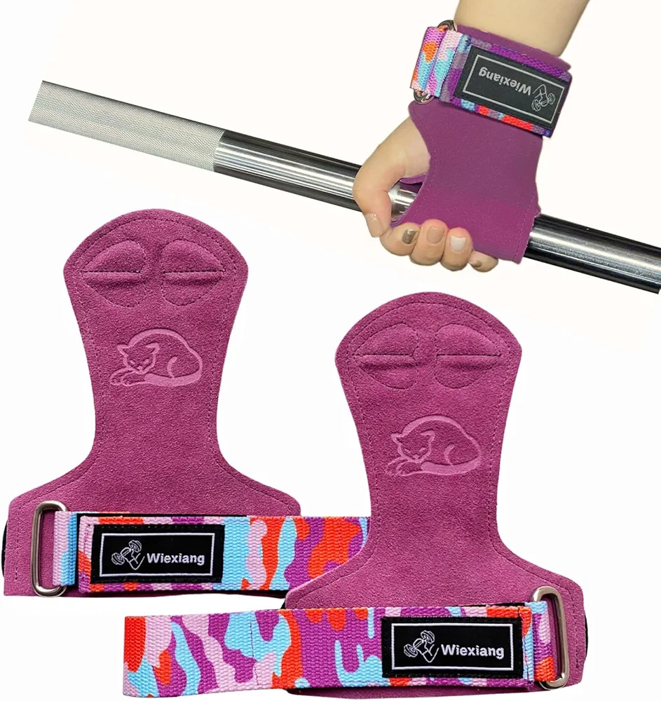 Adjustable Neoprene Padded Wrist straps for Weightlifting,Weight Lifting Straps Gym weight lifting wrist wraps，Gym Accessories for women for Men/Women(Pair)
