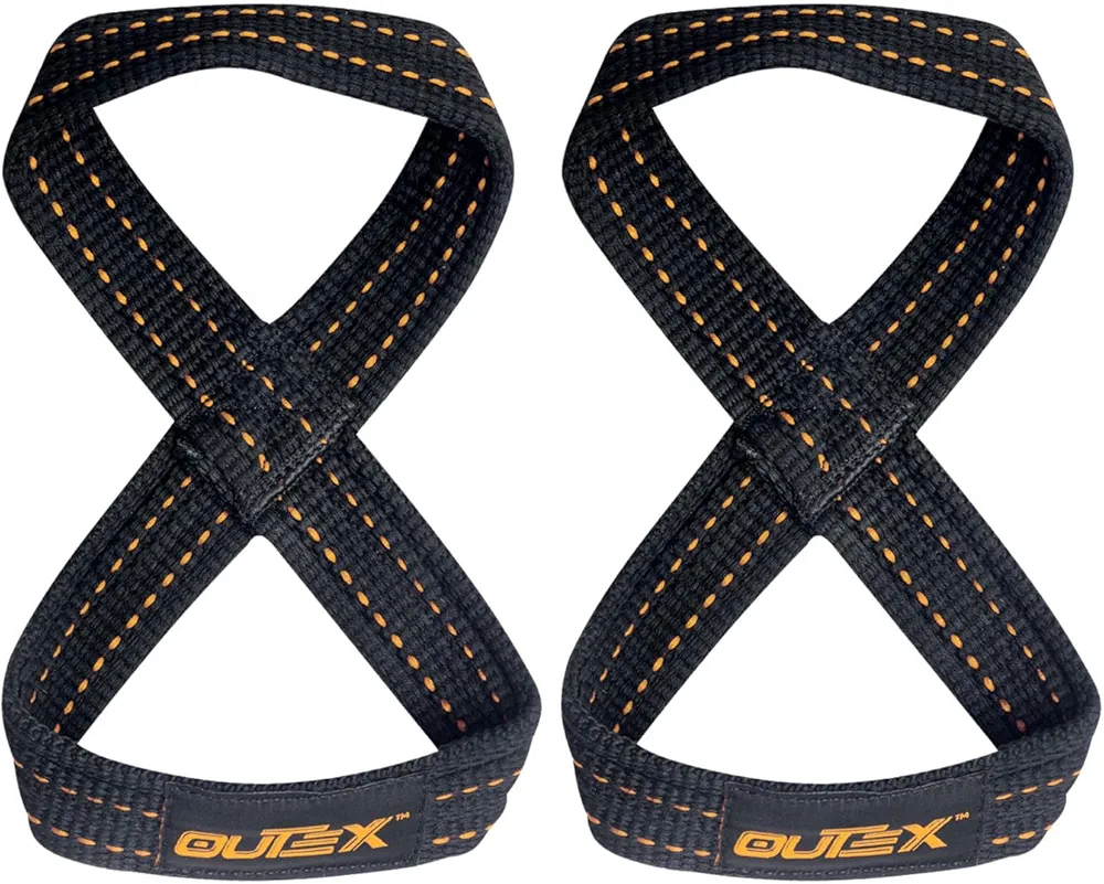 Figure 8 Lifting Straps for Gym Workout, Deadlift, Powerlifting, Cross Training, Weightlifting, Fitness Strength Training for Men, Women