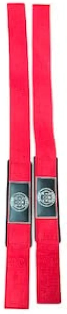 Fitness red weight lifting straps for deadlifts, pull-ups, rows, wrist support and grip while lifting, multiple color options