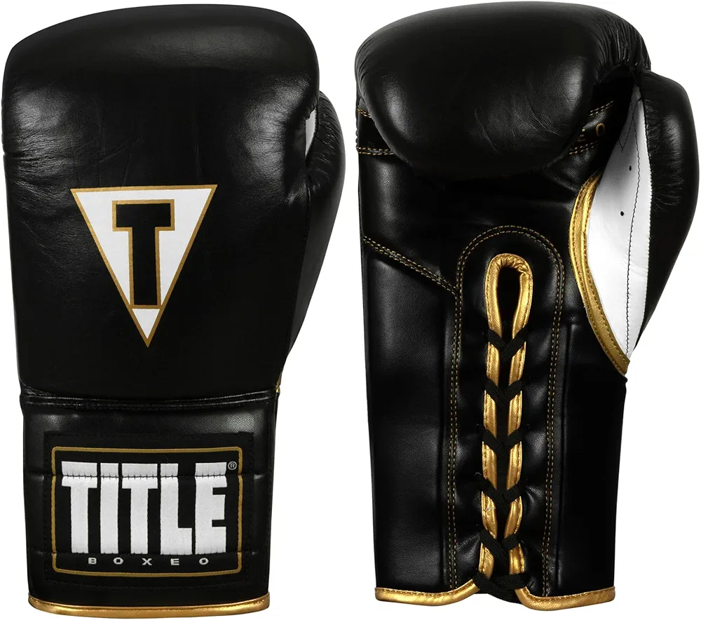 Title Boxeo Mexican Leather Lace Training Gloves Quatro
