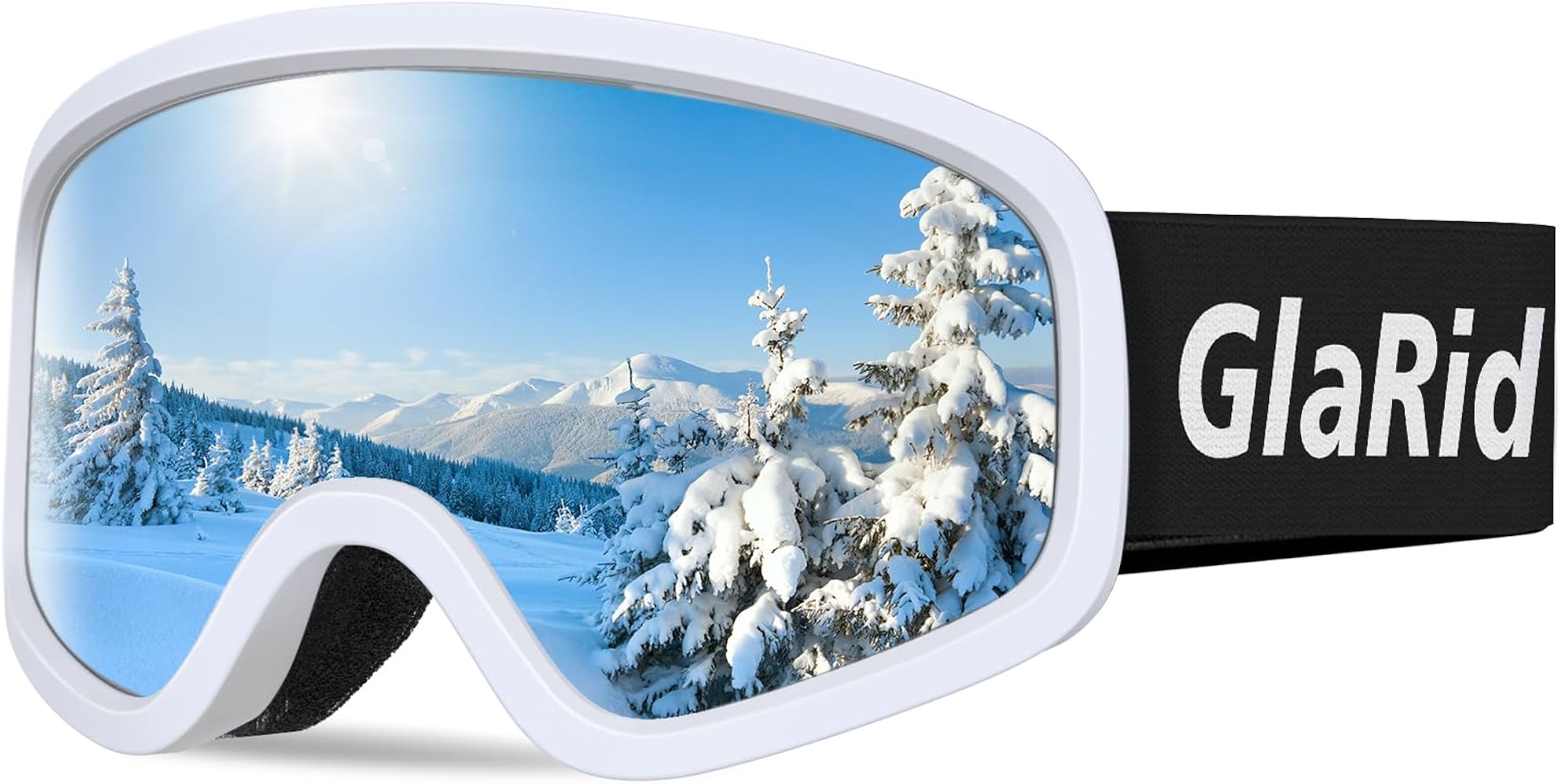 Kids Ski Goggles for 4-12, 100% UV Protection Anti-Fog Ski Goggles for Boys Girls Toddler Youth Teens