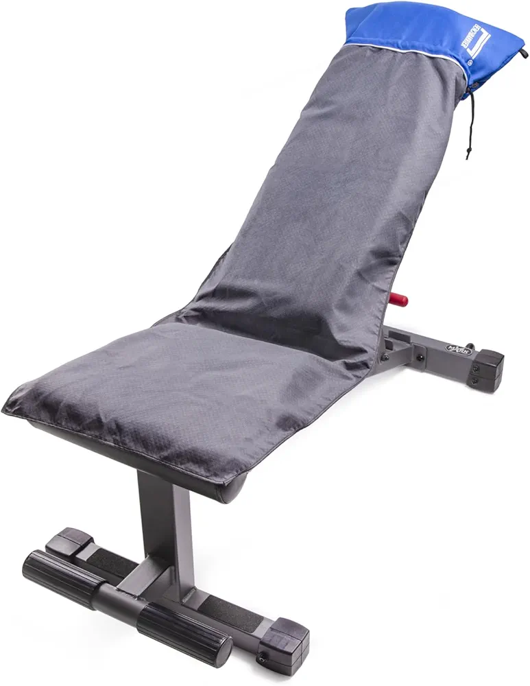 Protective Microfiber Fitness Equipment Cover for Working Out | Multipurpose Use, Sweatproof & Odor Free Design | No Slip Design | Built-In Storage Pockets