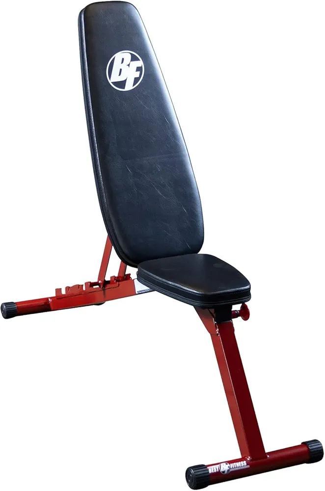 Folding Weight Bench (BFFID25) for Barbell and Dumbbell Exercises, Strength Training Home Gym Equipment, Incline & Decline Workouts
