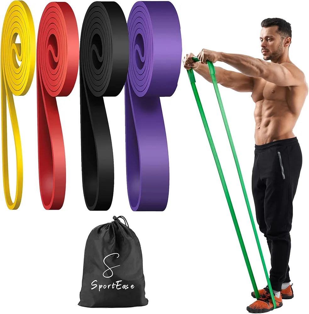 Pull up Assistance Bands, Elastic Bands for Exercise, Bands for Working Out - Resistance Bands for Physical Therapy, Resistance Bands for Legs, Exercise Bands Resistance Bands Set of 4