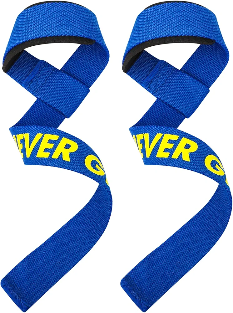 Lifting Straps for Weightlifting - Wrist Straps for Weightlifting, Deadlifts, Bodybuilding, Strength Training, Weight Lifting Straps for Men&Women - Blue
