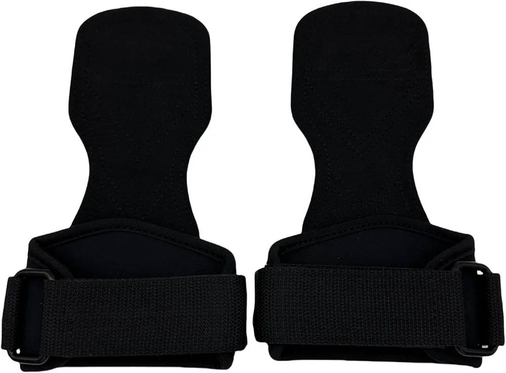 Wrist Straps for Weightlifting for Maximum Grip Support - Lifting Deadlift Strap & Weight Lifting Grips Gloves for Working Out Pull Up Deadlifting & Shrugs,1 Pair，Medium Size,Black