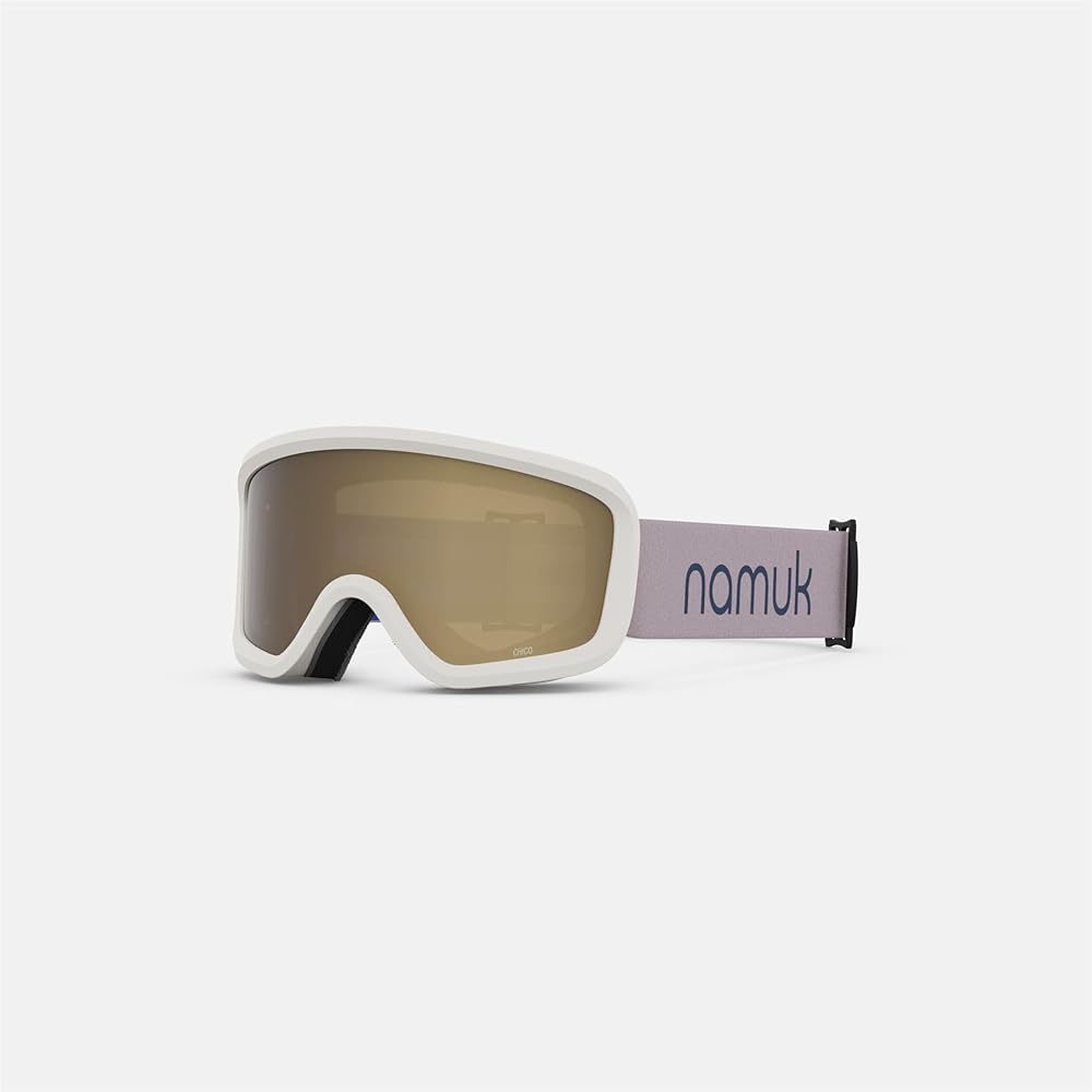 Giro Chico 2.0 Toddler Ski Goggles - Snowboard Goggles for Kids, Boys & Girls 2-4 - Namuk Dove Grey Strap w/Amber Rose Lens