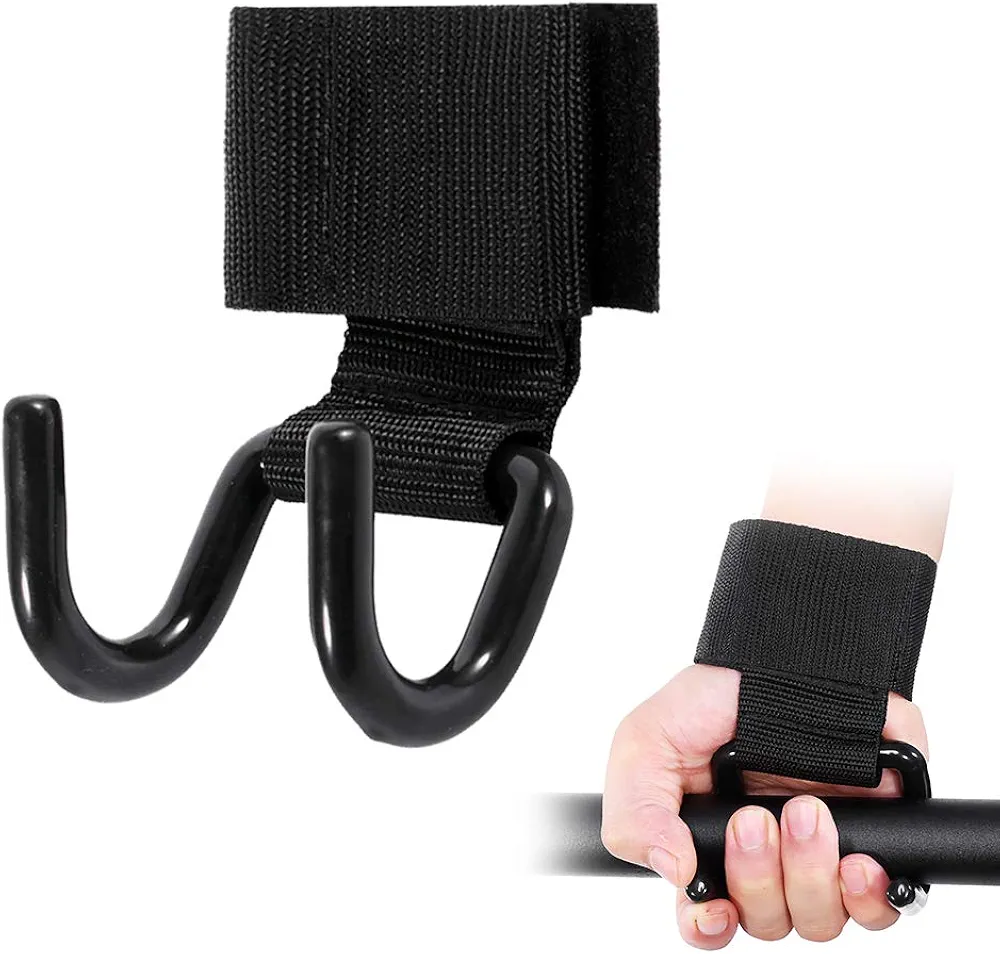 Lifting Hooks For Weight Lifting Ideal Deadlift Straps with Hooks for Powerlifting Padded Weight Lifting Gloves With Hooks Wrist Straps With Hooks For Deadlifts, Pull-ups, Shrugs &