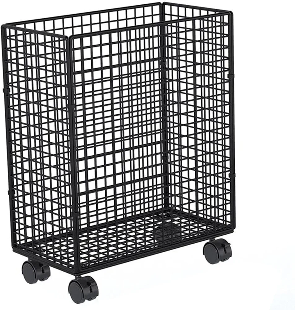 Workout Equipment Home Gym Storage Rack, Yoga Mat Storage Rack Basket for Dumbbell, Kettlebells, Resistance Bands, 53cmx38cmx20.5cm, Black