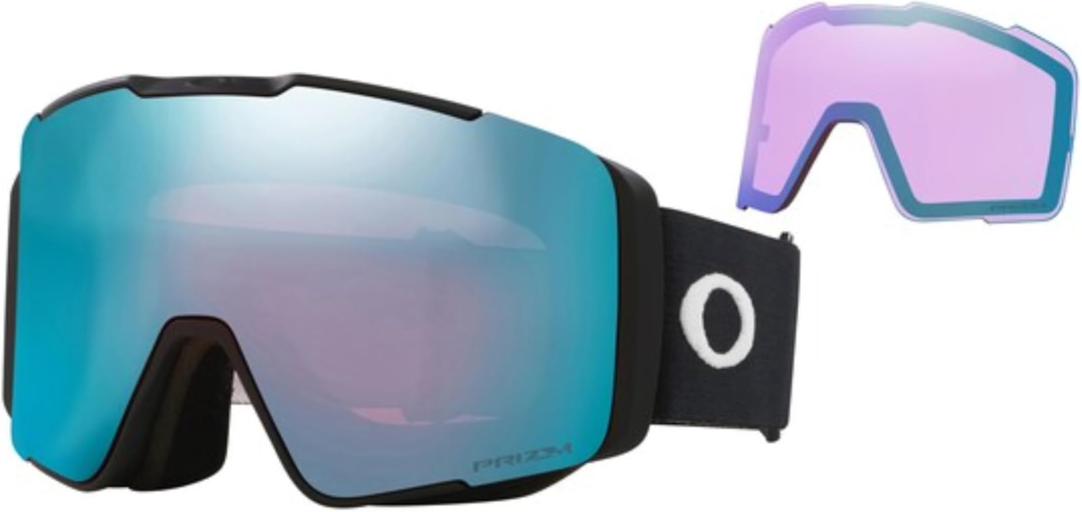 Oakley Line Miner PRO LARGE/MEDIUM Ski Goggles + Spare lens For Men Women + BUNDLE with Designer iWear Eyewear Kit