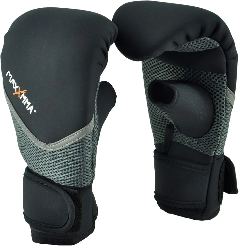 MaxxMMA Neoprene Washable Heavy Bag Gloves - Boxing Punching Training