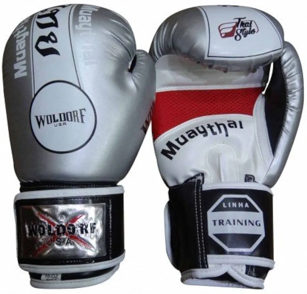 Pro Boxing Training Sparring Gloves with Punching Holes Muay Thai Silver Kickboxing, Fighting Gloves, Muay Thai Training Gloves, Heavy Bag Gloves for Speed Punching