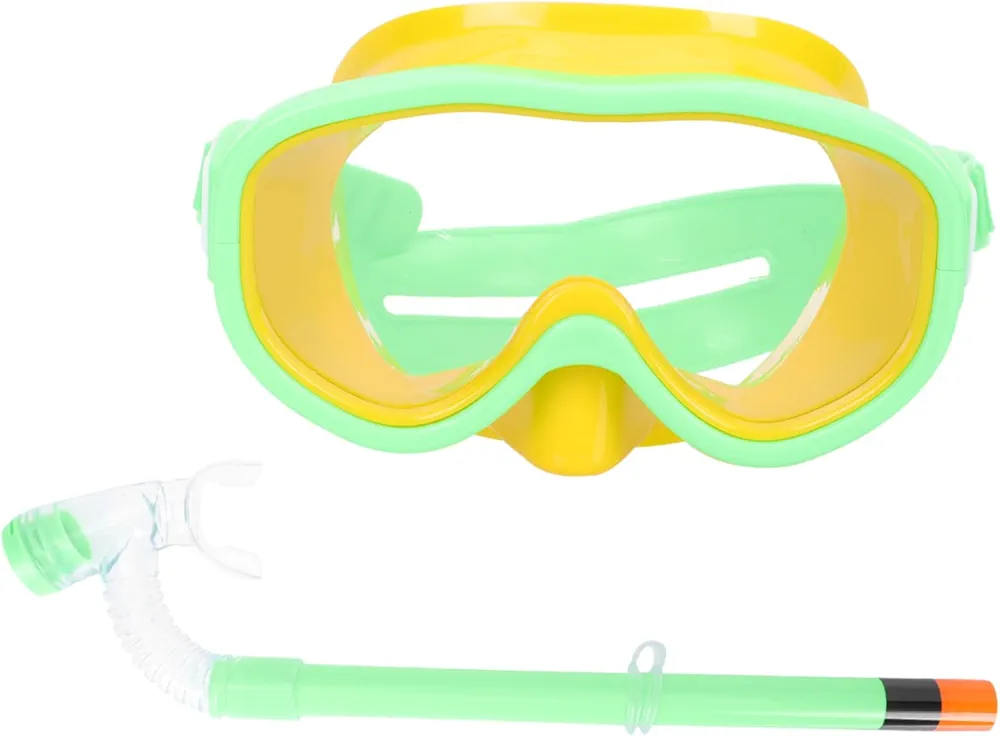 1 Set 's Swimming Goggles Snorkeling Full Snorkel Mask Diving Masks Snorkel Mask Snorkel Mask Full Face Snorkel Gear for Face Mask for PVC Green