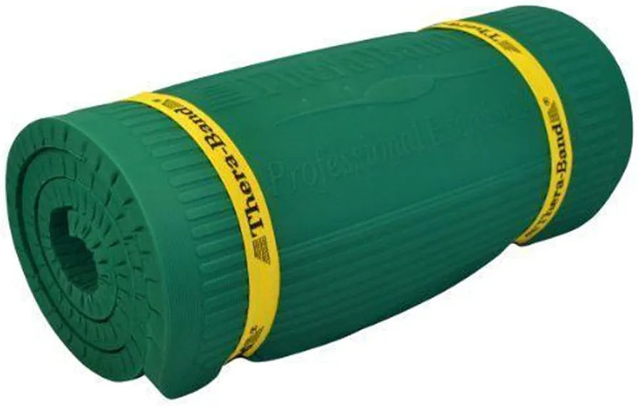 THERABAND Exercise Mat, High Density Professional Floor Mat, Extra Thick, Heavy Duty, Waterproof & Washable Mat for Yoga or Rehab, 75 Inch Long, 2 Foot Wide X .6 Inch Thick, Green