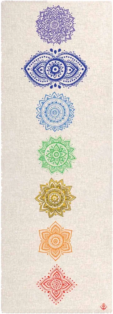Hemp Yoga mat - Extra Long and Wide - Artist Designed, Premium eco Friendly mats, Non Slip, Non Toxic, Great for Regular & Hot Yoga, Pilates and Workouts (84 inch x 27 inch x 2mm Thick)