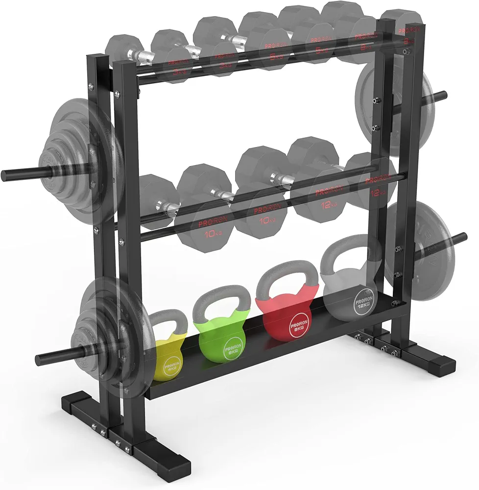 PROIRON Kettlebell Dumbbell Rack