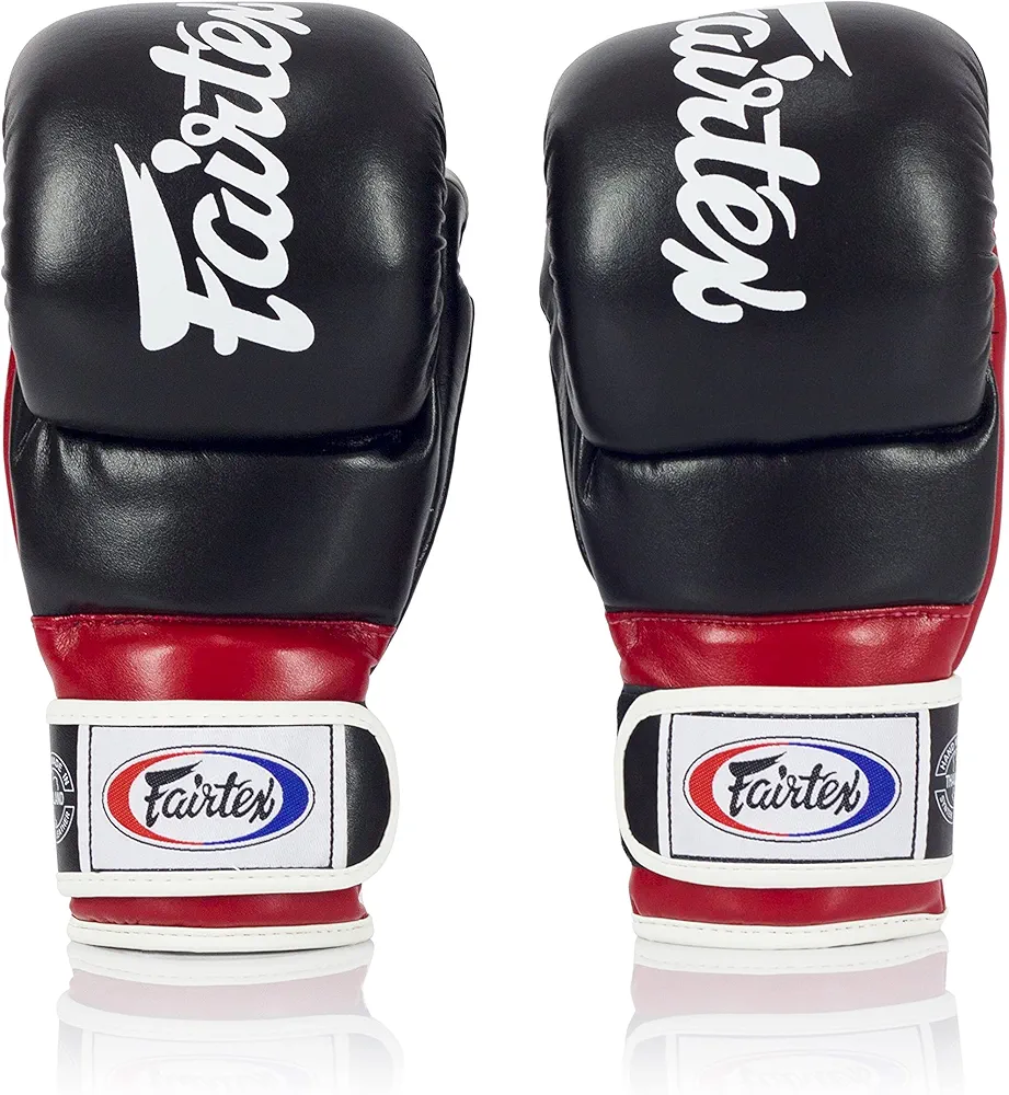 Fairtex FGV18 Muay Thai Boxing Gloves for Men, Women & Kids| MMA Gloves for Martial Arts|Made from Premium Quality Leather, Light Weight & Shock Absorbent Boxing Gloves