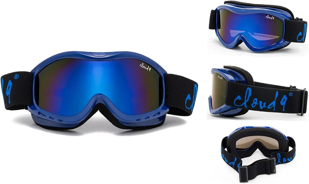 Kids Boys & Girls SKi Snow Goggles Anti-Fog UV400 Protection Dual Lens 1 Pair
