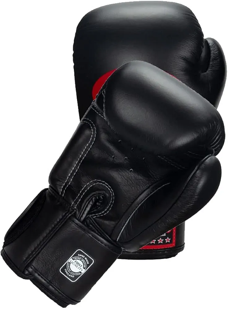 Twins Boxing Muay Thai Training Sparring Gloves (Black,16 oz)