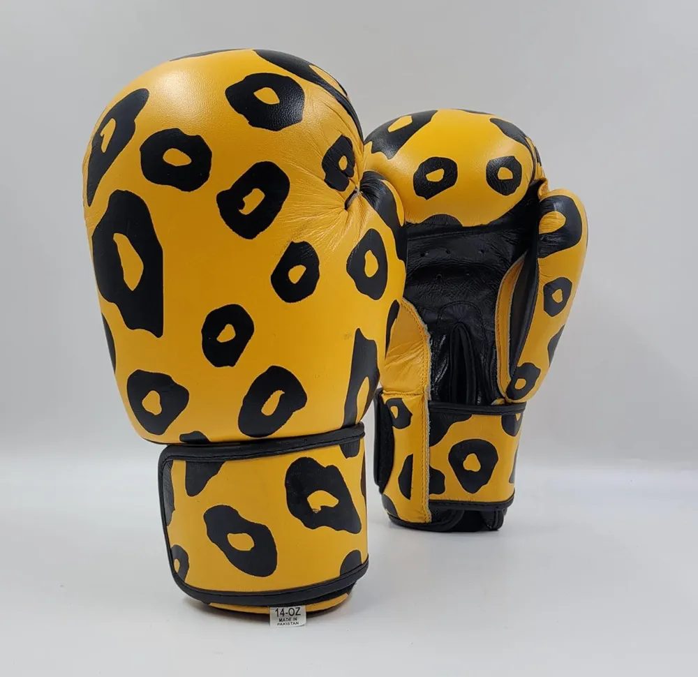 Sparring Cheetah Boxing Bag Gloves top Grade Genuine Cowhide Leather Kickboxing, Fighting Gloves, Muay Thai Training Gloves, Heavy Bag Gloves for Speed Punching