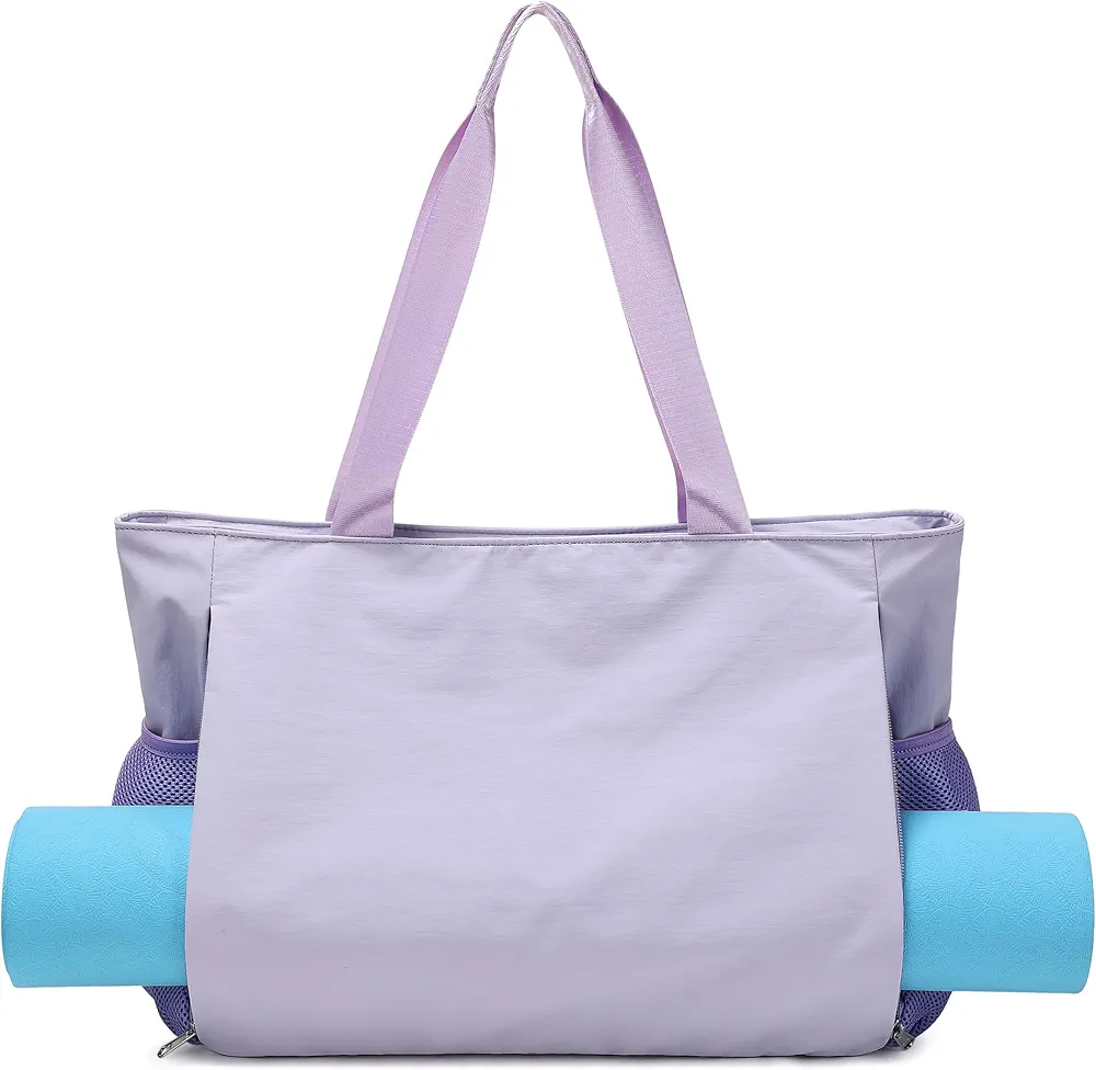 Jumpopack Yoga Mat Bag for Women Yoga Tote Bags Yoga Mat Carrier Pilates Yoga Gym Bag with Wet Pocket