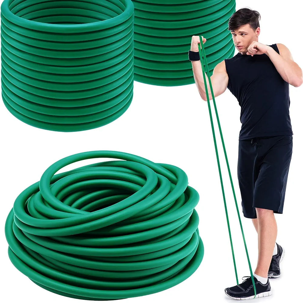 1 Roll Resistance Tubes Latex Elastic Tubing 50ft Exercise Bands Exercise Tubing for Physical Therapy, Lower Pilates, at Home Workouts, Rehab Core Exercise