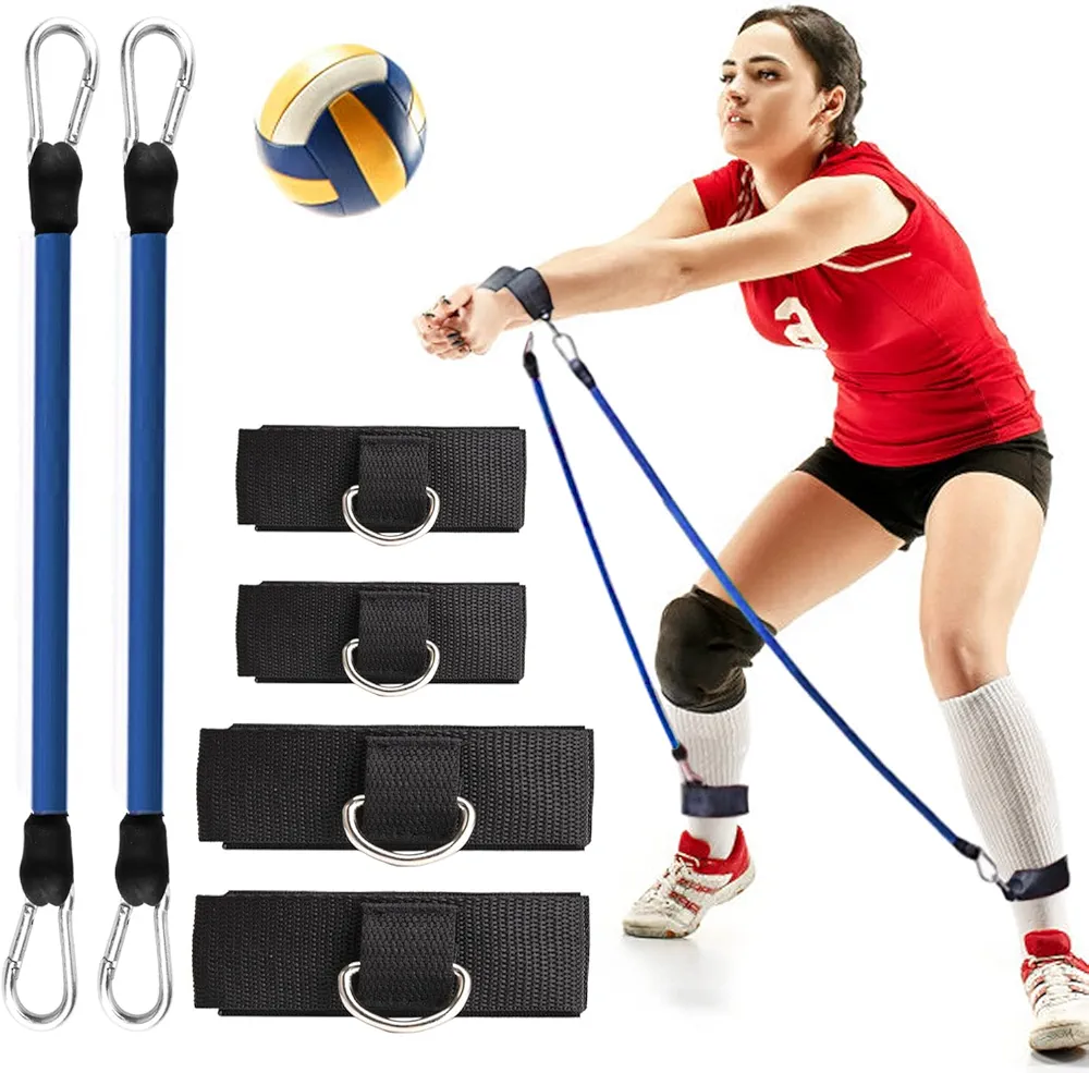 TOBWOLF Volleyball Training Pass Rite Aid Resistance Band, Elastic Pull Rope Exercise Resistance Bands, Volleyball Jump Bounce Drills Rope Agility Training Prevent Excessive Upward Arm Movement