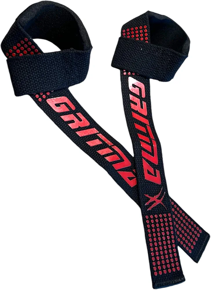 21" Lifting Straps for Weightlifting - Non-Slip Silicone Grip, 100% Cotton Deadlift Strap with 4mm Padding - Perfect for Gym Workouts, Deadlifts, Powerlifting - Men & Women