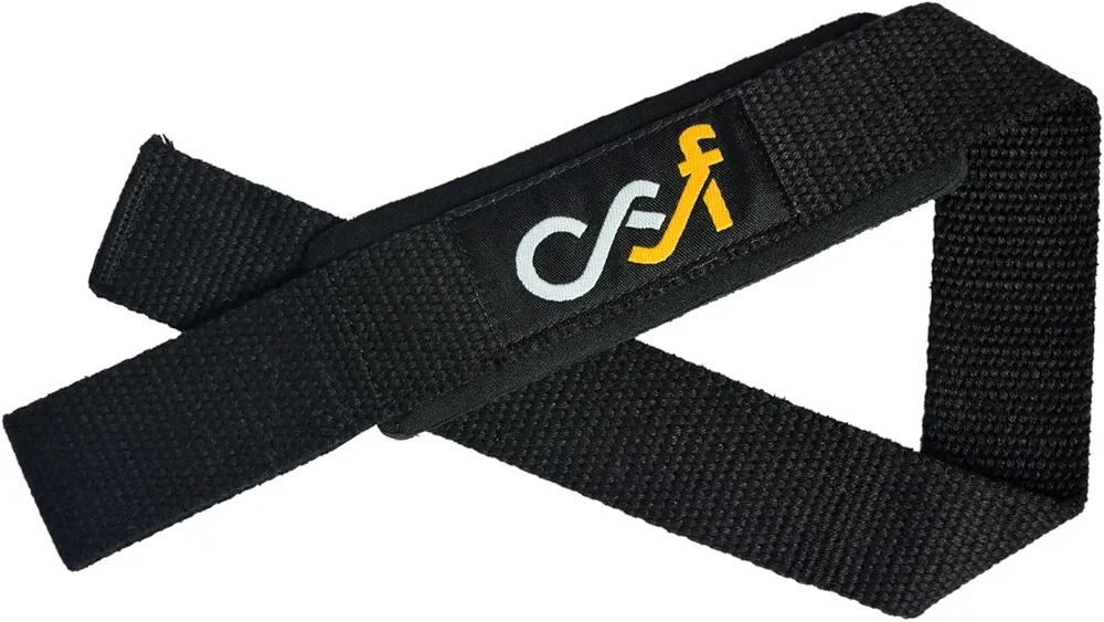 Gym Lifting Straps for weightlifting, Gym wrist straps for power lifting, heavy weightlifting, deadlifting, 24” cotton straps with 4mm neoprene padding for men and women.