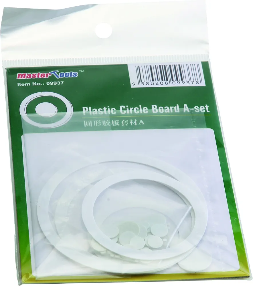 Trumpeter Plastic Rings/Circles (25mm-75mm) & Disc (1.5mm-15mm) Set