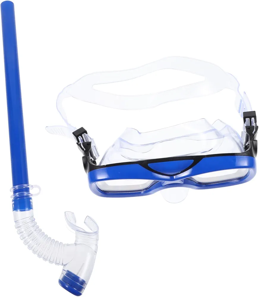1 Set Diving Goggles Face Mask Goggles and Snorkel Portable Snorkeling Gear Snorkel Clip for Mask Multi-Function Scuba Mask Dry Snorkel Tube Multi-Function Snorkeling Gear PVC