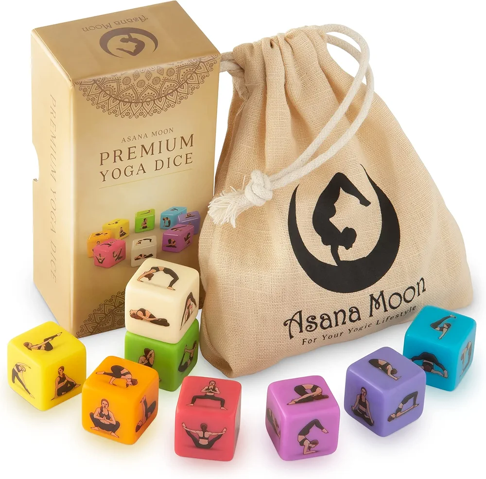 Yoga Dice – One of The Unique Yoga Gifts for Women or Any Yoga Lover – Yoga Accessories for Teachers and Yogis – Yoga Gift Idea for Instructors
