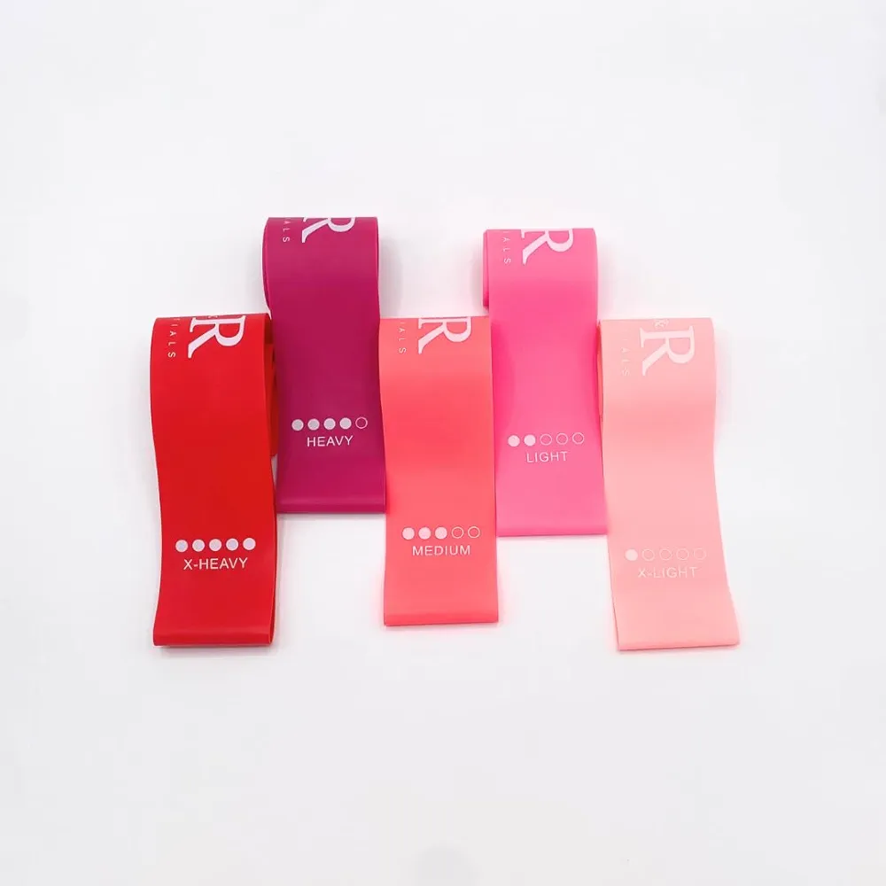 Reggie and Ronnie Essentials 5-Pack Resistance Bands Set with 5 Levels – Includes Travel Bag for Workouts Anywhere