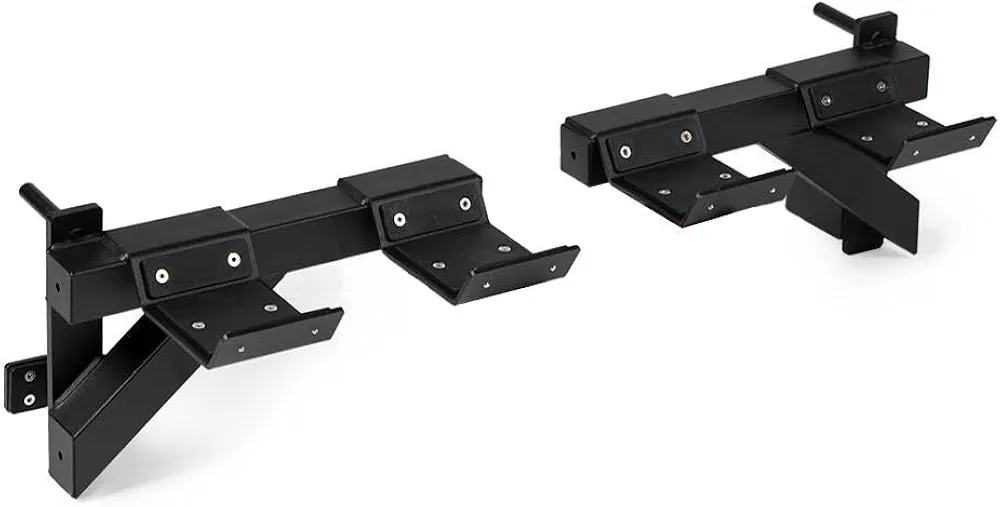 Titan Fitness Pair of T-3 Series Dumbbell Weight Bar Holders, 500 LB Capacity, Rack Mounted J-Hook Style Mounting