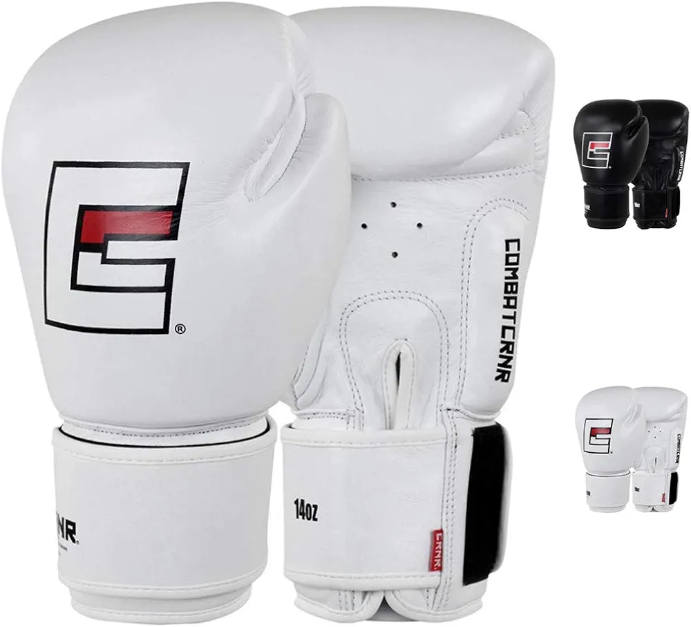 Combat Corner | Proper Thai Boxing Gloves for Men and Women | Kickboxing, MMA Training, Muay Thai and Training Gloves