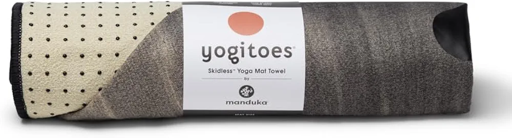Yogitoes Yoga Mat Towel - Lightweight, Quick Drying Microfiber, Non Slip Skidless Technology, Use in Hot Yoga, Vinyasa and Power, 71 Inch (180cm), Heartwood 2.0