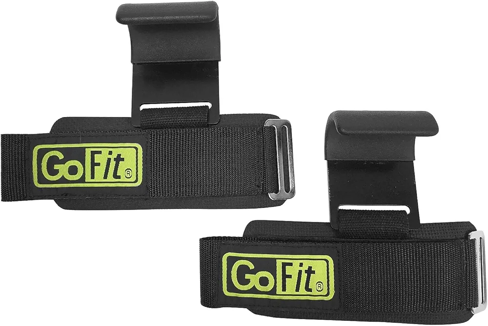 GoFit GF-UPLHK Ultra Pro Lifting Hooks Black