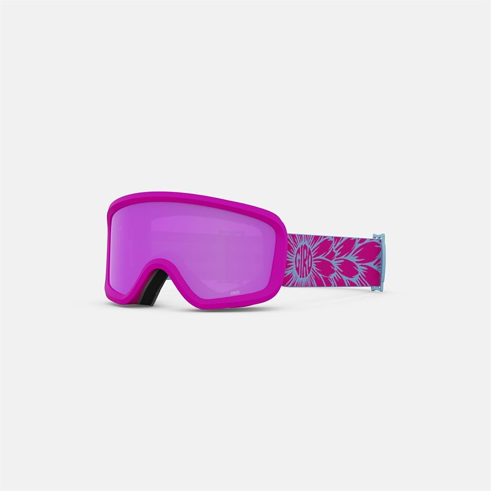 Giro Chico 2.0 Toddler Ski Goggles - Snowboard Goggles for Kids, Boys & Girls 2-4 - Pink Bloom Strap with Amber Pink Lens