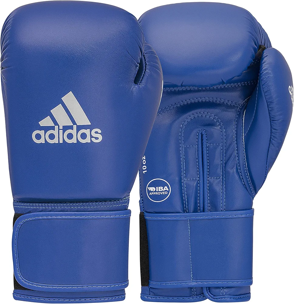 adidas Velcro IBA Boxing Gloves for Training, Punching and Boxing - for Men and Women