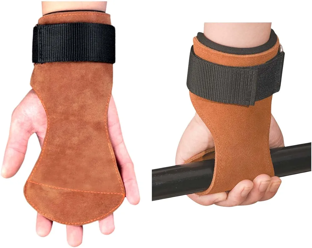 Weight Lifting Straps For Gym, Padded Wrist Straps For Weightlifting Deadlift Barbell Row Pull-up, Workout Straps Hand Lifting Grips for Men Women Hand Protection Microfiber Leather