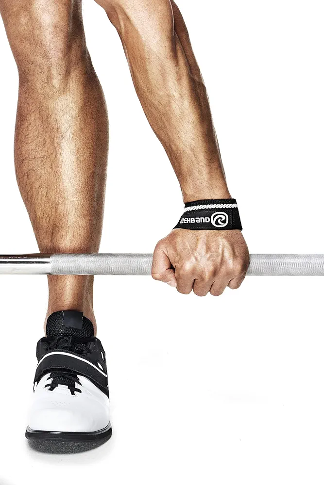 Rehband Lifting Straps for Strength Training, 1 Pair Fitness Pull Straps, 100% Cotton, 56cm Grip Support for Bodybuilding, More Grip Strength Weightlifting