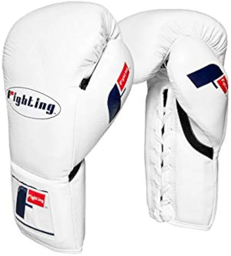 Fighting Certified Pro Fight Gloves - Lace Up Boxing Glove, Boxing Competition Gloves, Boxing Sparring Gloves, Boxing Training Gloves, Boxing Bag Gloves, Boxing Gloves, Professional Boxing Glove
