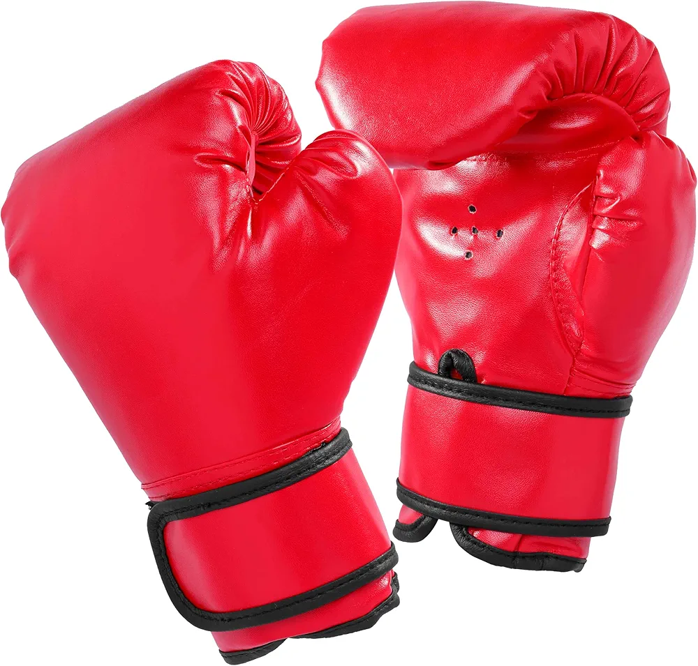 Kids Boxing Gloves for Kids Boys Girls Youth Age 4-10 Years Training Gloves for Punching Bag Kickboxing Muay Thai Mitts MMA Red&Blue